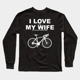 I Love My Wife White Version Long Sleeve T-Shirt